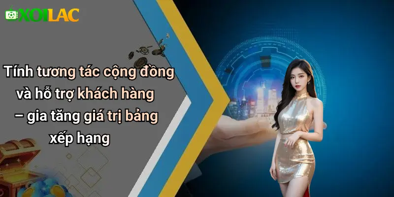 Tính tương tác cộng đồng và hỗ trợ khách hàng – gia tăng giá trị bảng xếp hạng