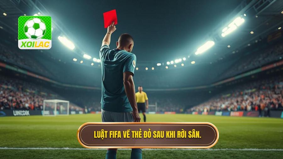 1. Luật FIFA về thẻ đỏ sau khi rời sân.
