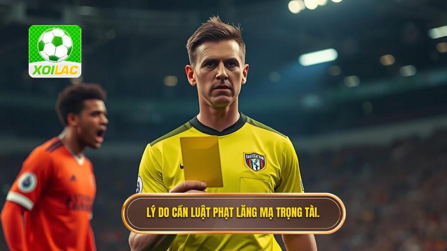 1. Lý do cần luật phạt lăng mạ trọng tài.