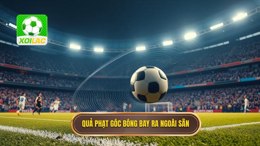 2. Quả phạt góc bóng bay ra ngoài sân