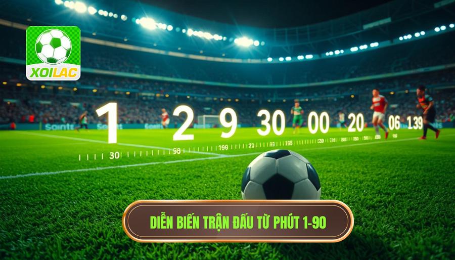 Ý nghĩa của dòng thời gian trong một trận cầu đang đá phút 1–90