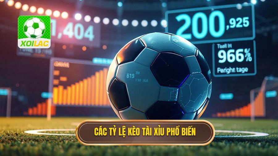 Các tỷ lệ kèo bóng đá tài xỉu phổ biến nhất hiện nay